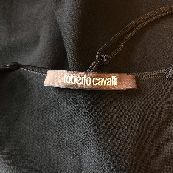 Roberto Cavalli Black knit top size 44/ US SIZE 8 - Picture 6 of 7